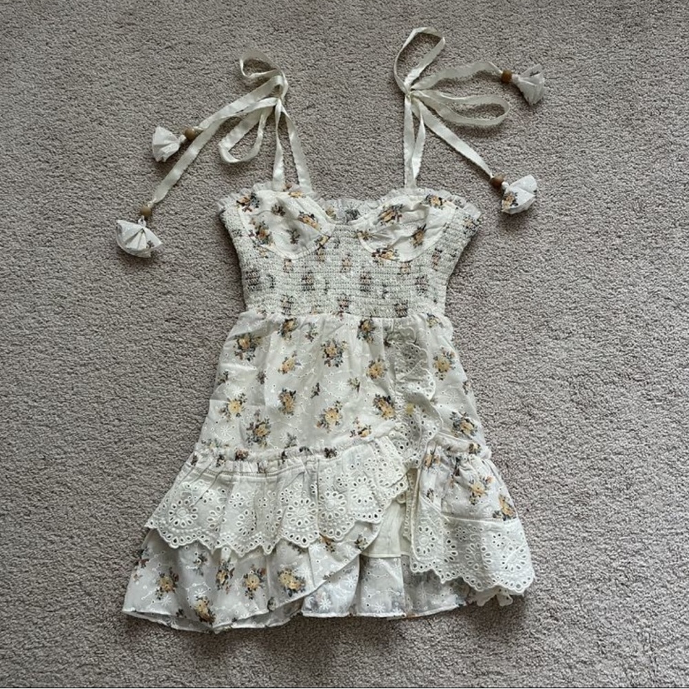 Eyelet floral dress